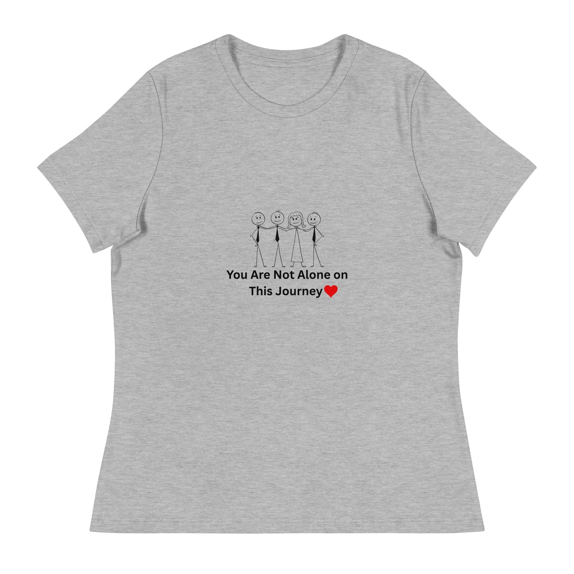 Gray t-shirt with motivational design on a white background