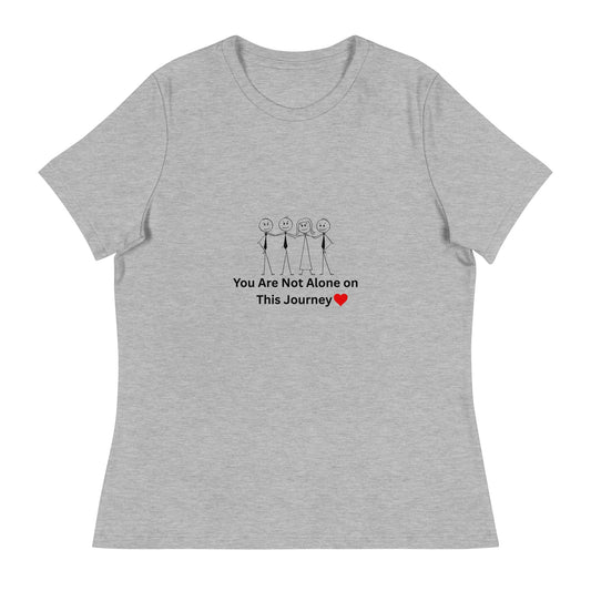 Gray t-shirt with motivational design on a white background